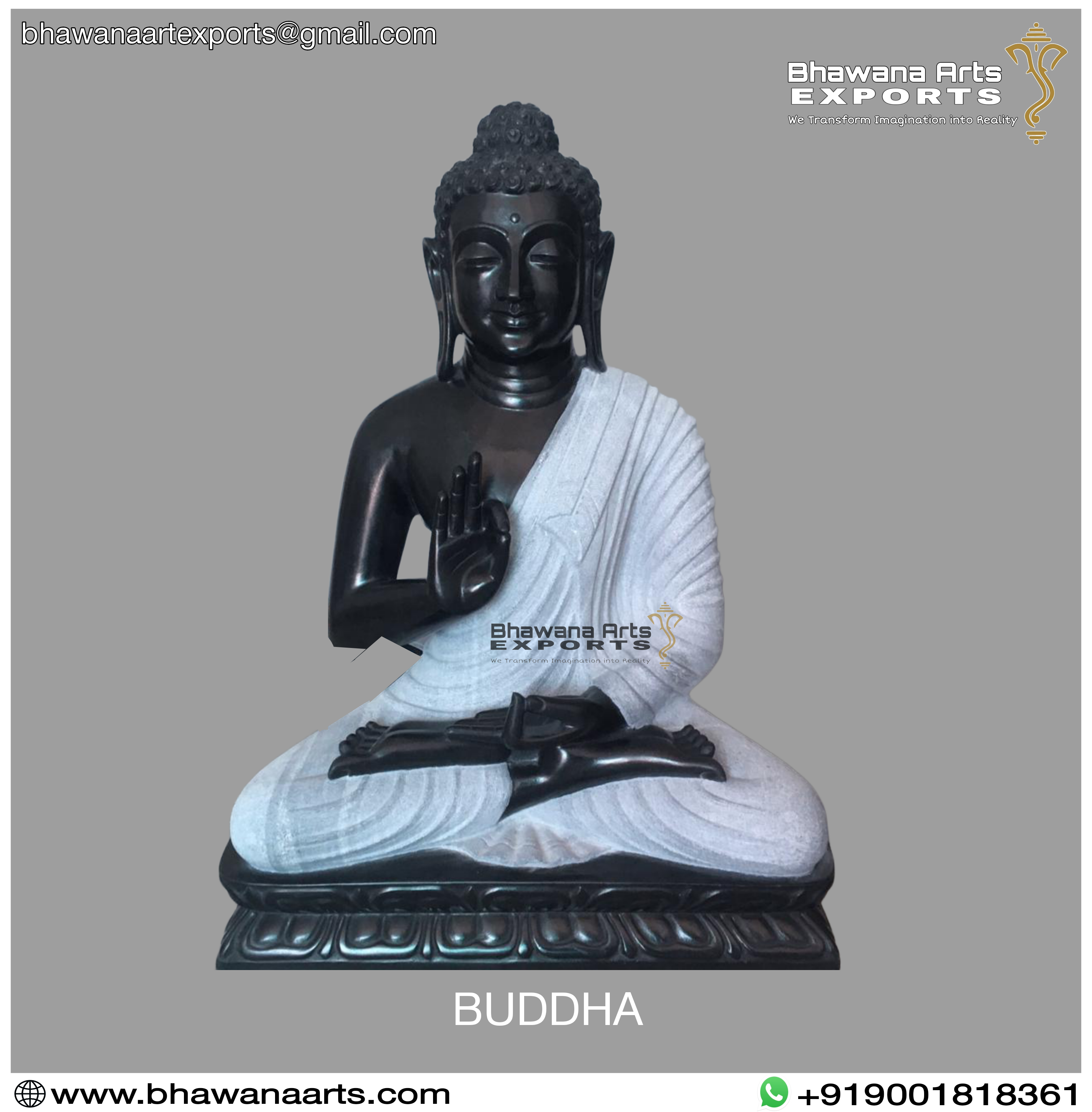 Buy Black Stone Buddha Statue