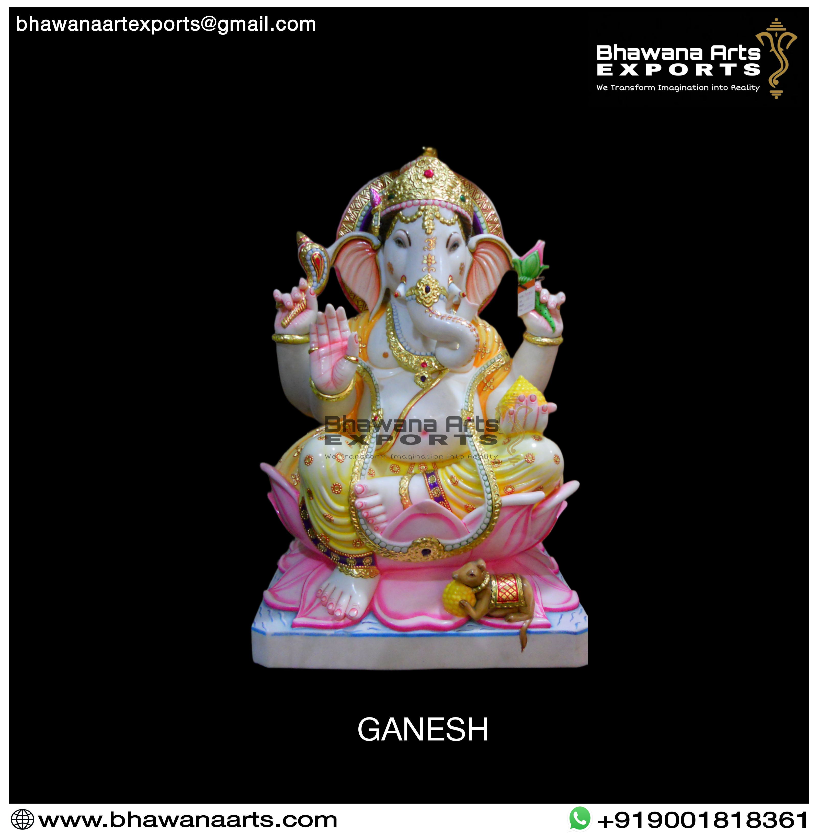 Buy Multicolour Ganesh Statue