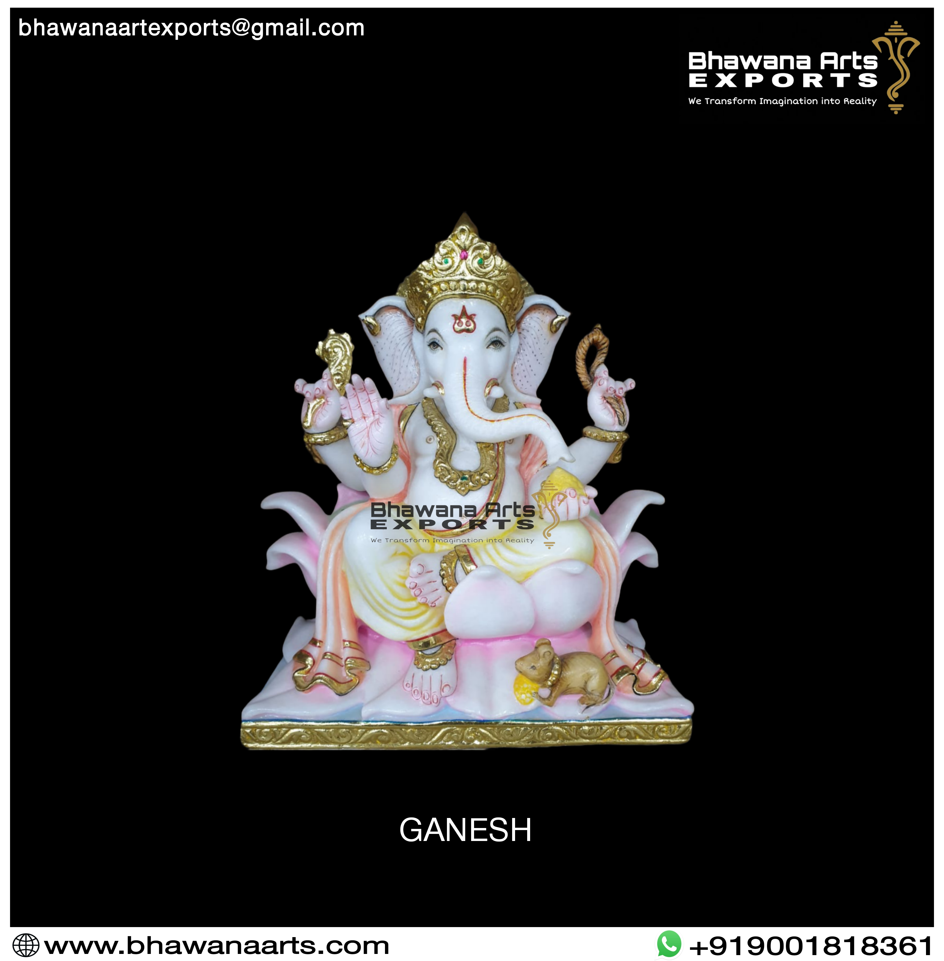 Buy lotus Ganesh Sculpture