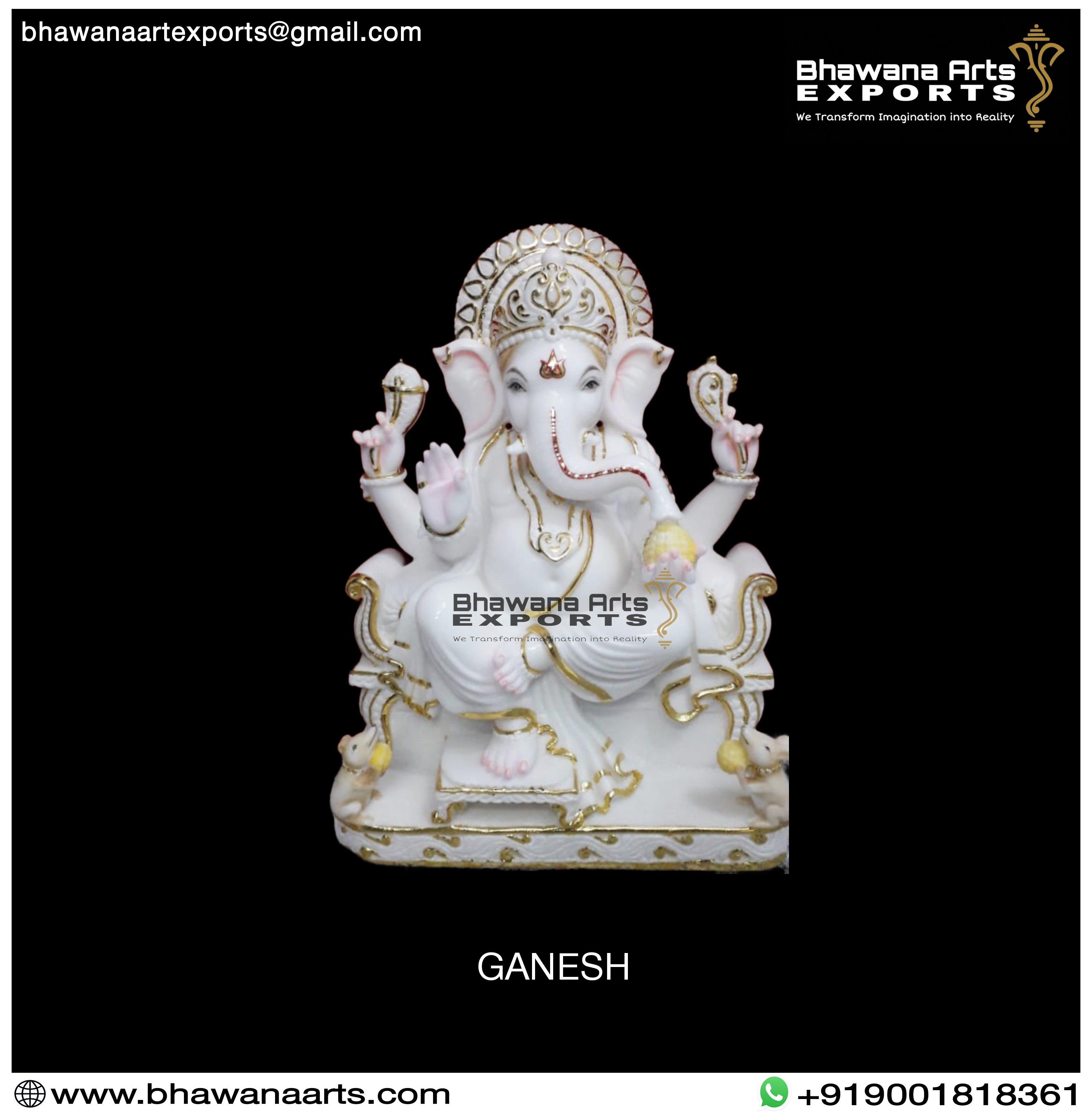 Buy Ganesh Marble Idol online