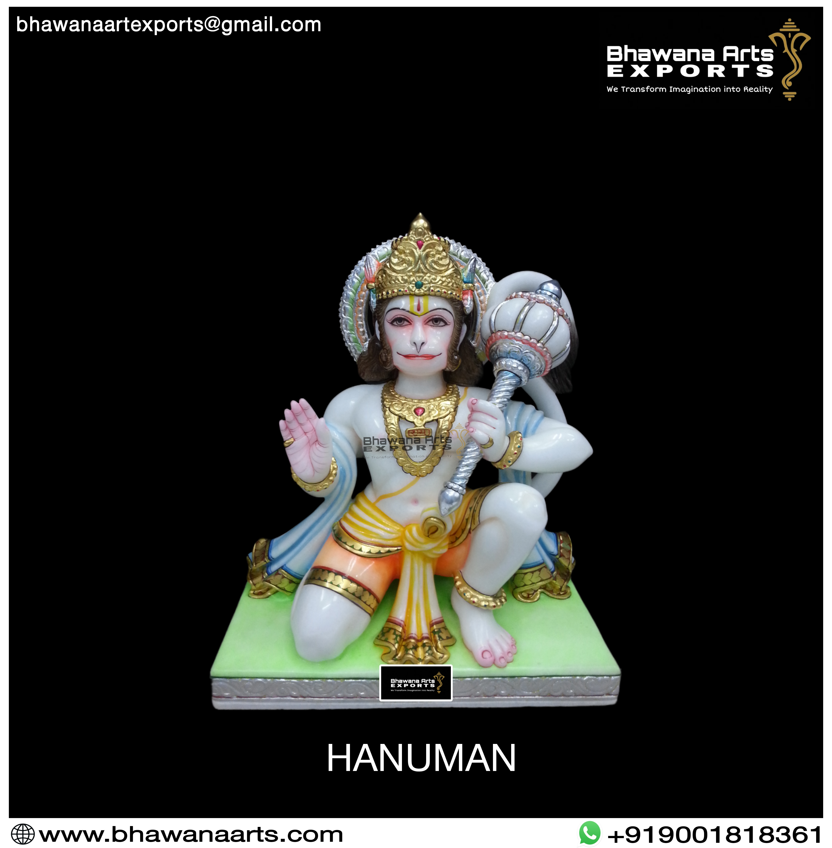 Buy Hanuman Marble Statue