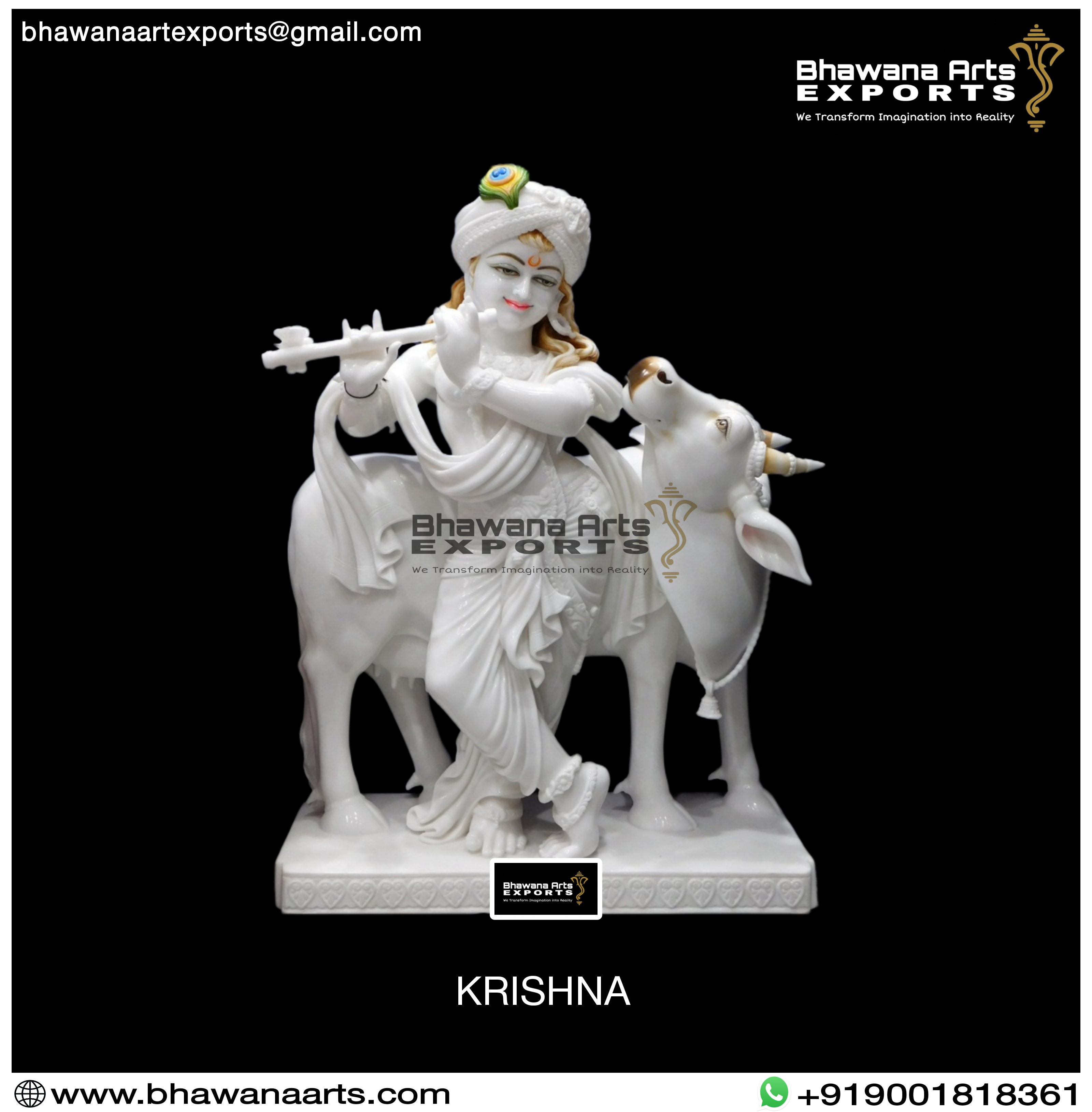 Buy Krishna with Cow Moorti