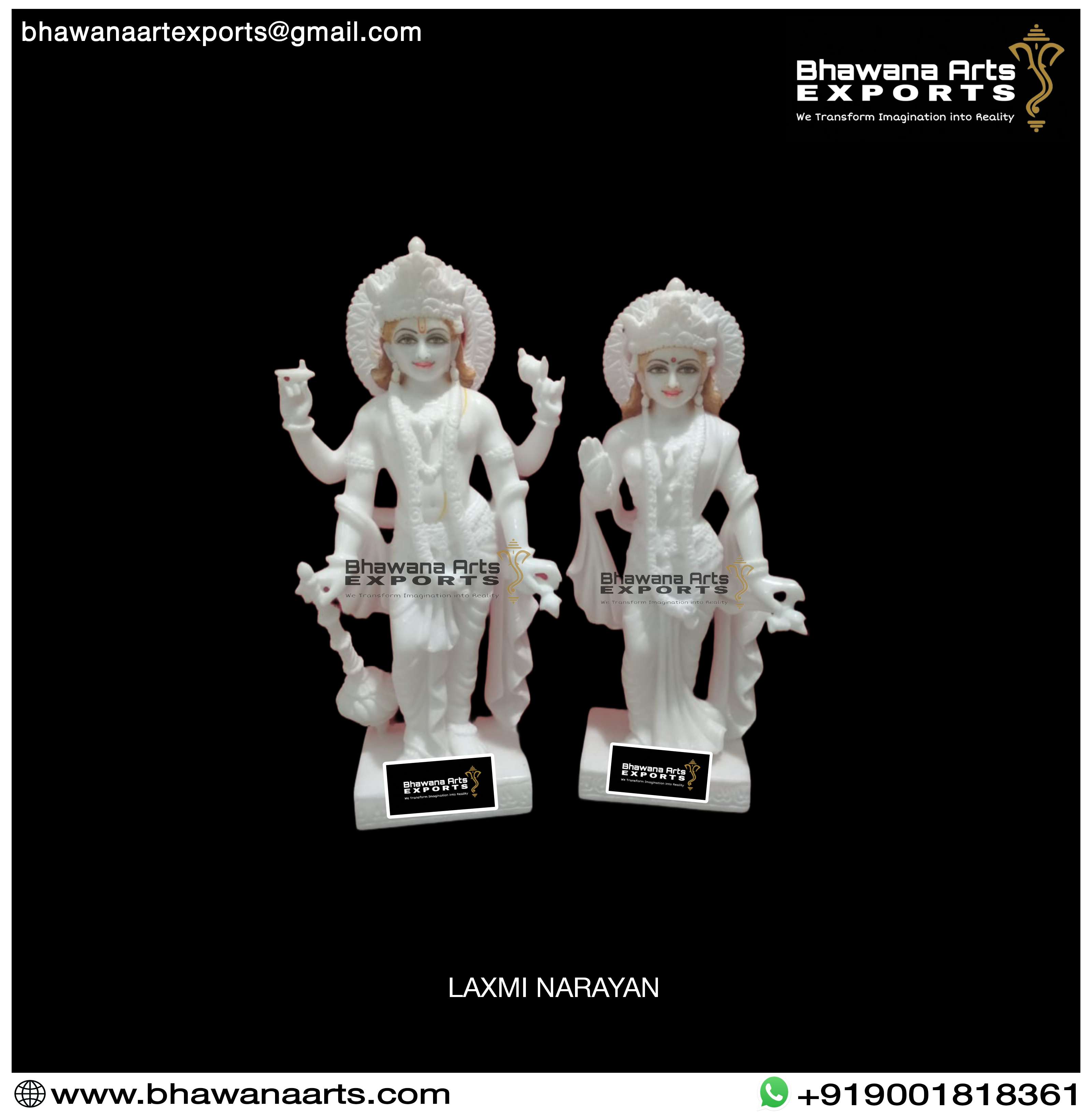 Buy Lakshmi Narayan Marble Statues