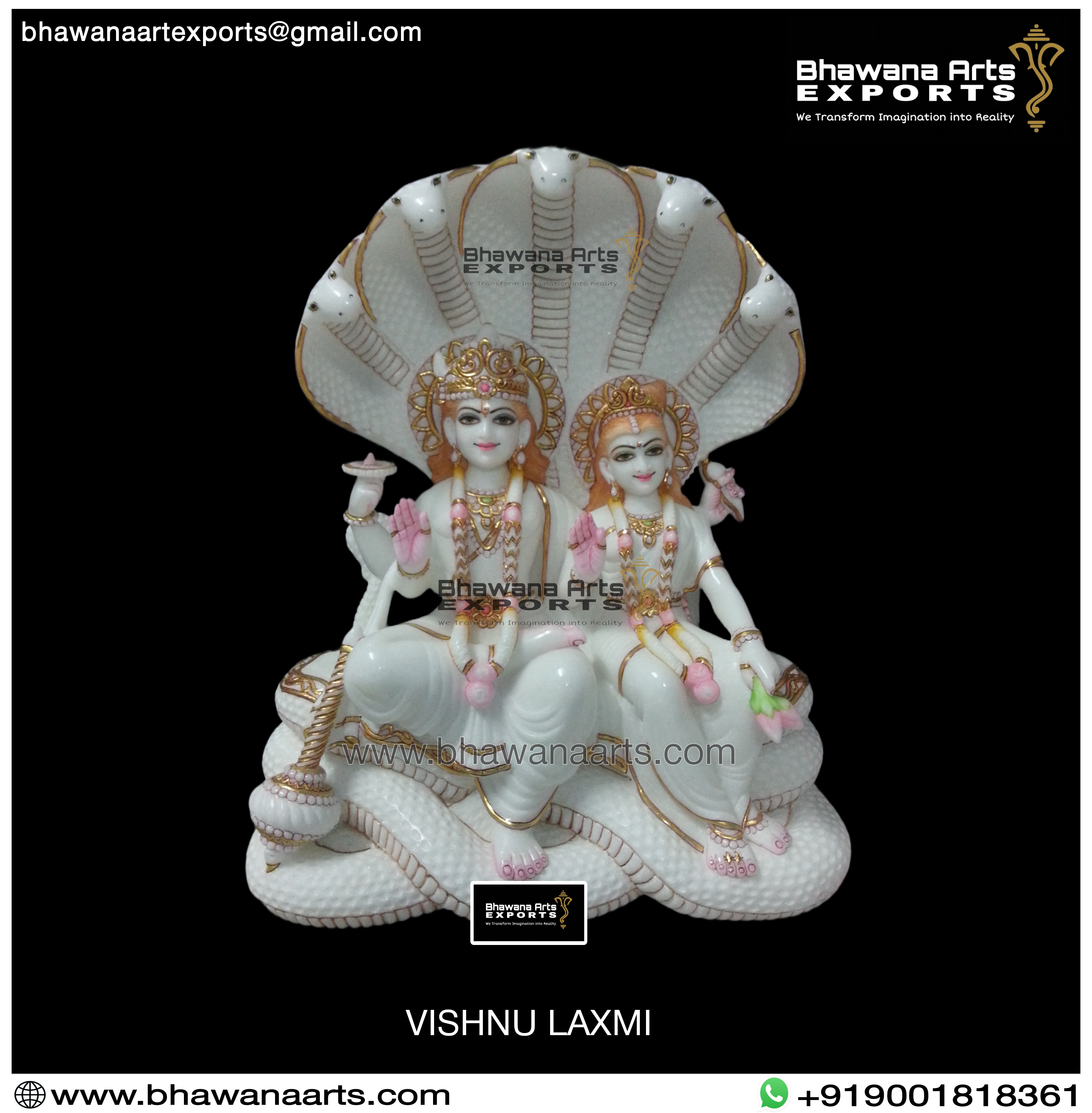 Vishnu Lakshmi Marble Statue Supplier