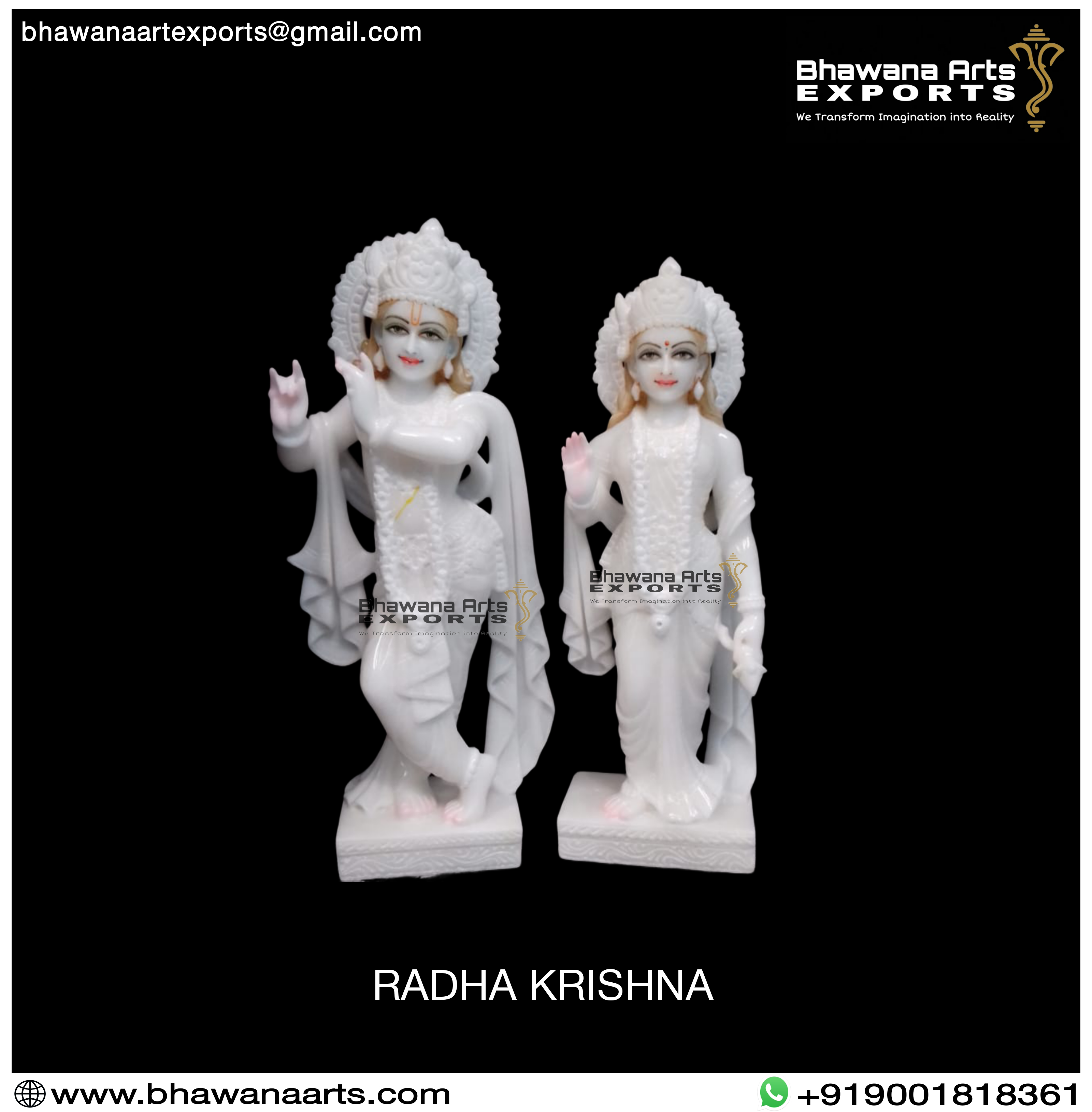 Veitnam Marble Radha Krishna Moorti