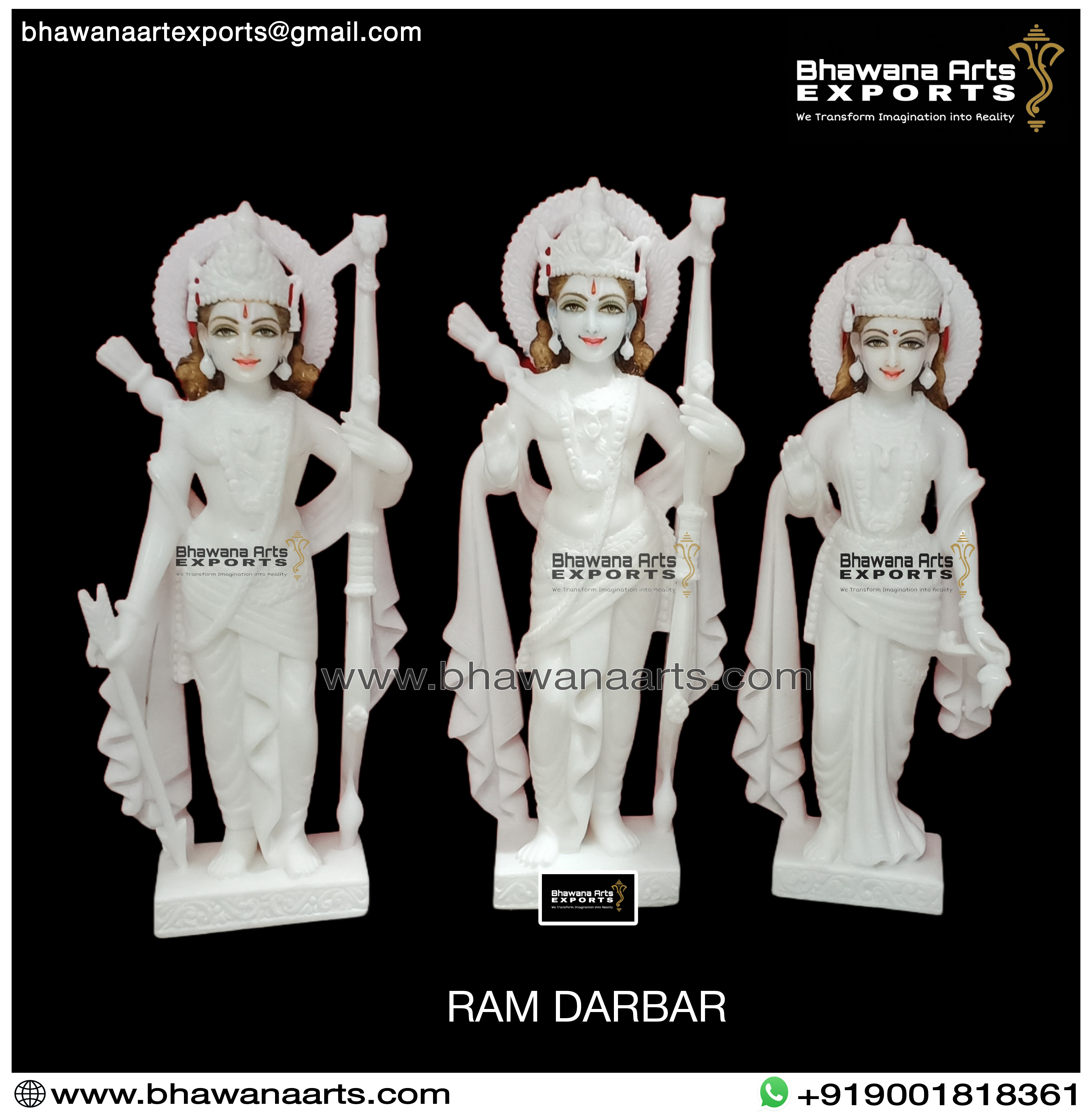 Veitnam White Marble Ram Parivar Murti online