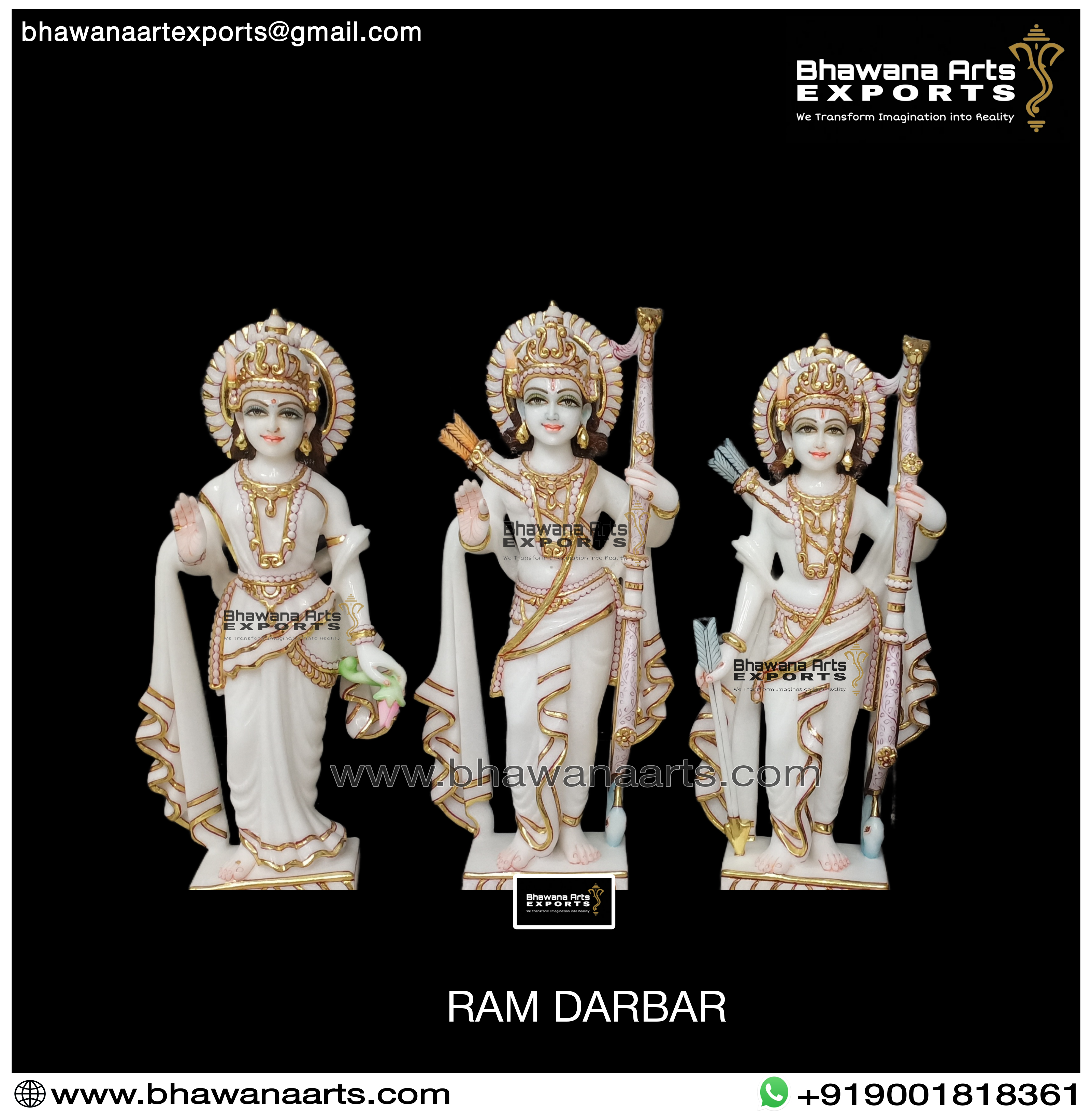 Marble Ram Darbar Sculpture