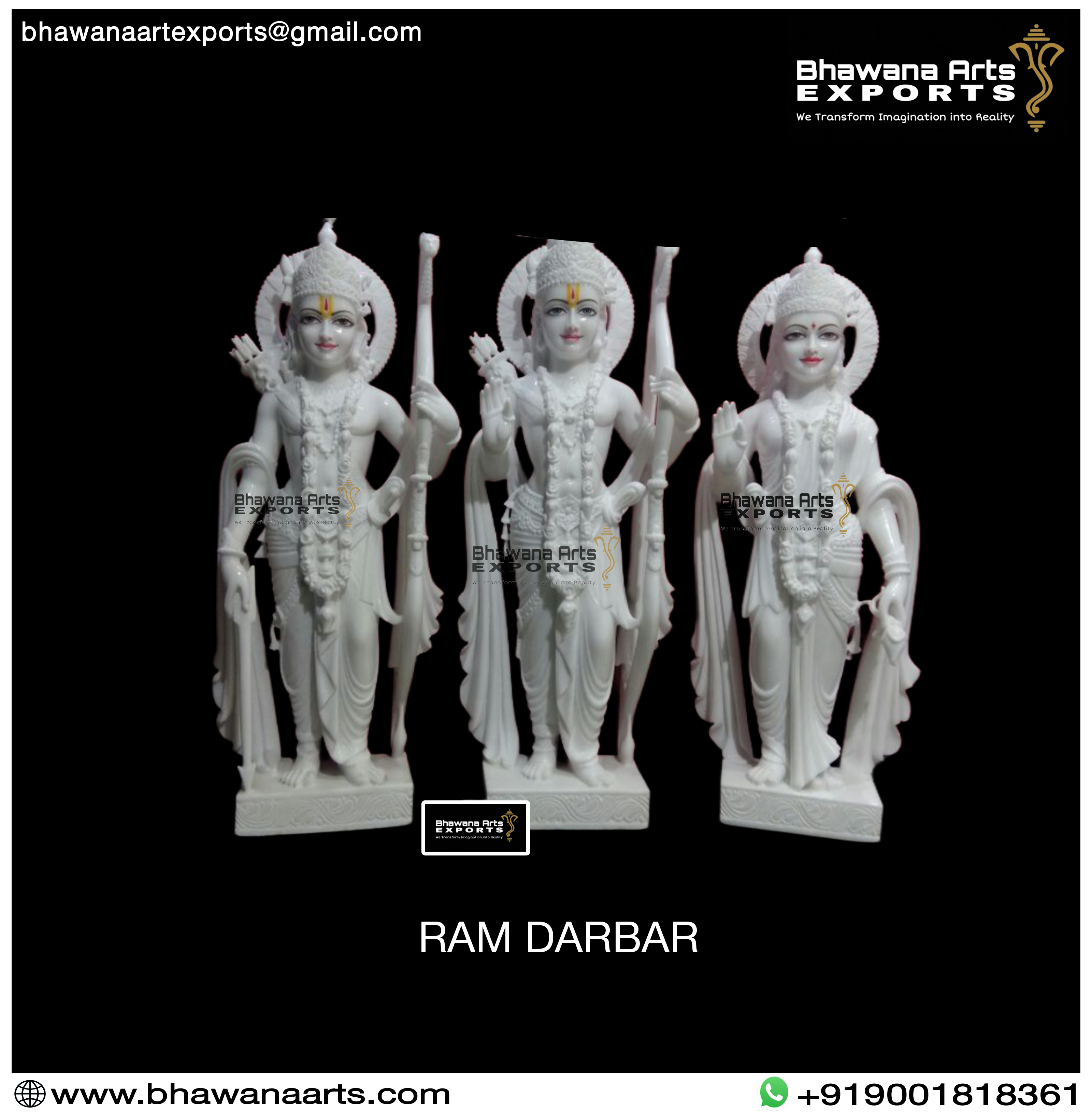 White Marble Ram Darbar Moorti