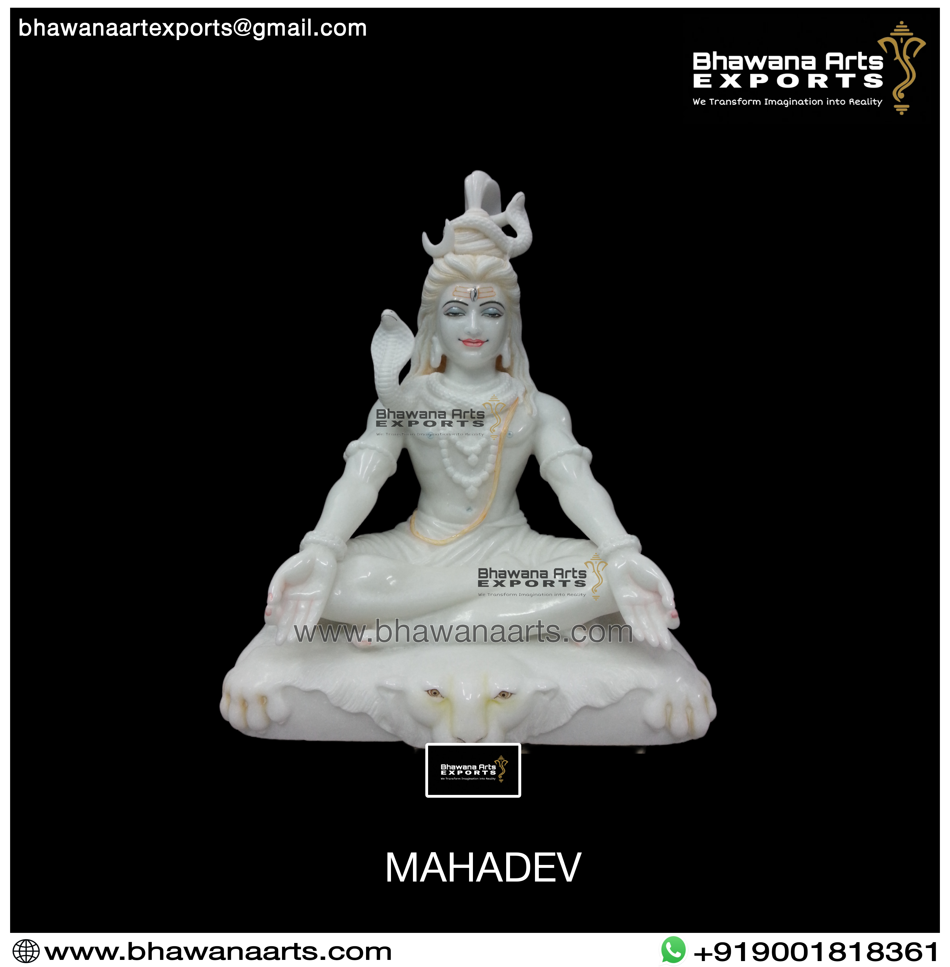 Buy Mahadev Marble Moorti